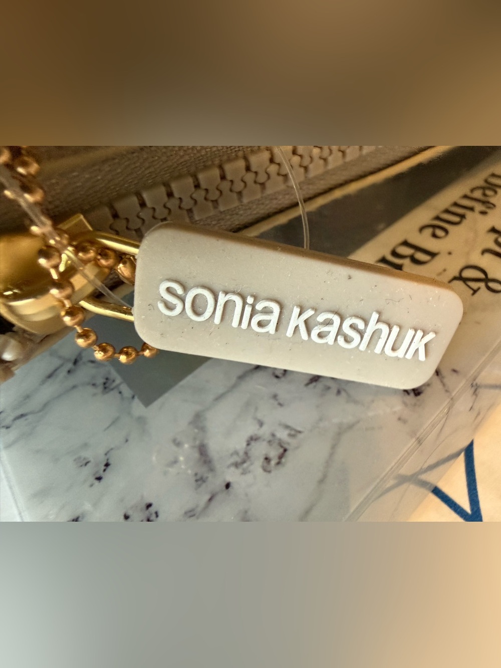 Sonia Kashuk clear cosmetic bag